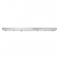 SE21-NM-4-4NM-SH2 ADEPT TUBE Nickel Matt Pendant Grey Fabric Shade+
