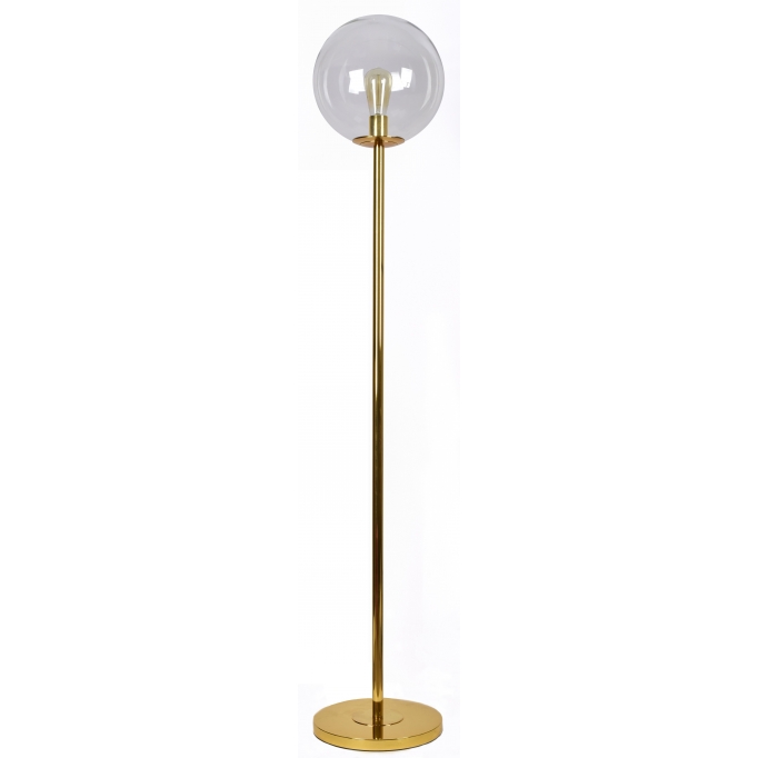 SE 3000-1 GOLD FLOOR LAMP GLOBE CLEAR 1B2