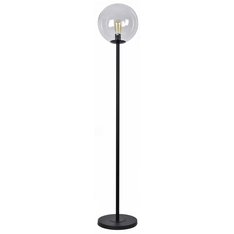 SE 3000-1 BLACK FLOOR LAMP GLOBE CLEAR 1B2 SE 3000-1 BLACK FLOOR LAMP GLOBE CLEAR 1B2