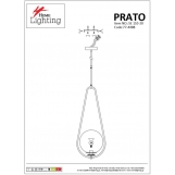 SE 110-20 PRATO PENDANT BRASS GOLD Φ20 Γ4