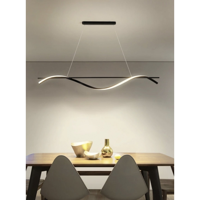 SE LED 100 ONDAS PENDANT BLACK 23W 3CCT 2 YEARS WARRANTY