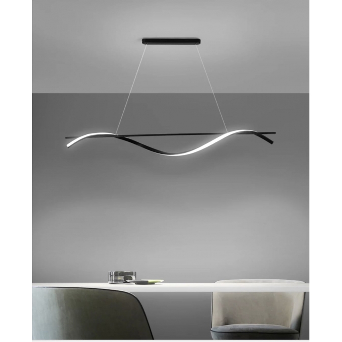 SE LED 100 ONDAS PENDANT BLACK 23W 3CCT 2 YEARS WARRANTY