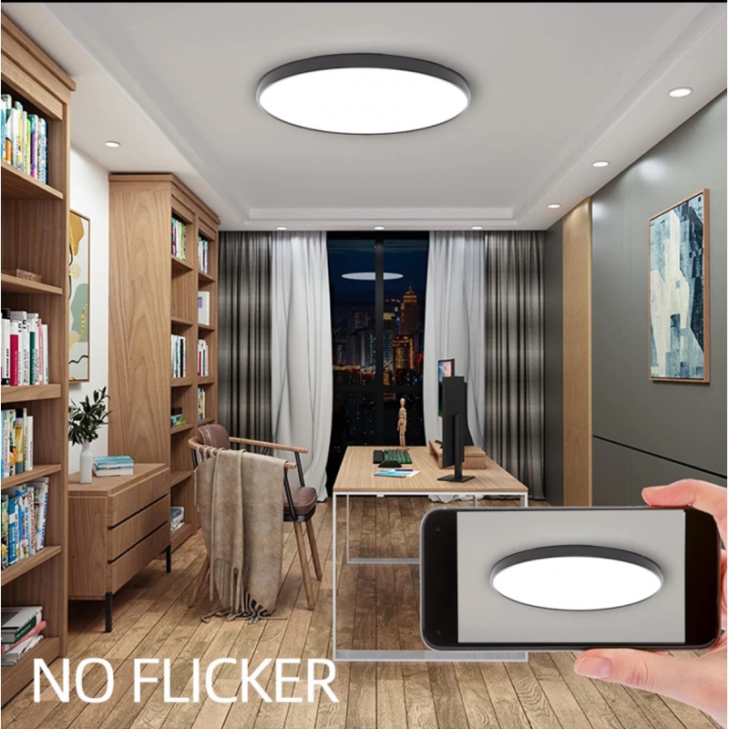 SE LED 36 RONDO BLACK CEILING 36W 3CCT WITH MEMORY 2 YEARS WARRANTY Α4