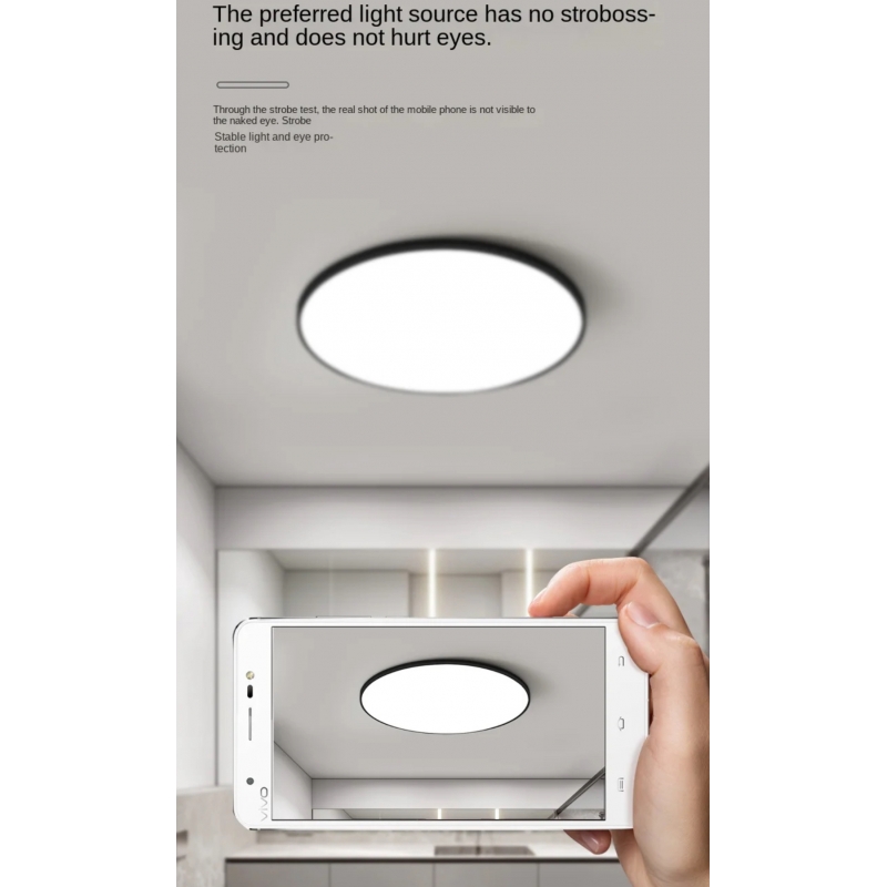 SE LED 36 RONDO BLACK CEILING 36W 3CCT WITH MEMORY 2 YEARS WARRANTY Α4