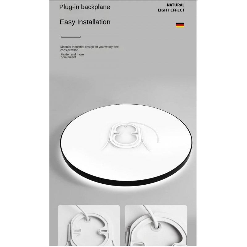 SE LED 36 RONDO BLACK CEILING 36W 3CCT WITH MEMORY 2 YEARS WARRANTY Α4