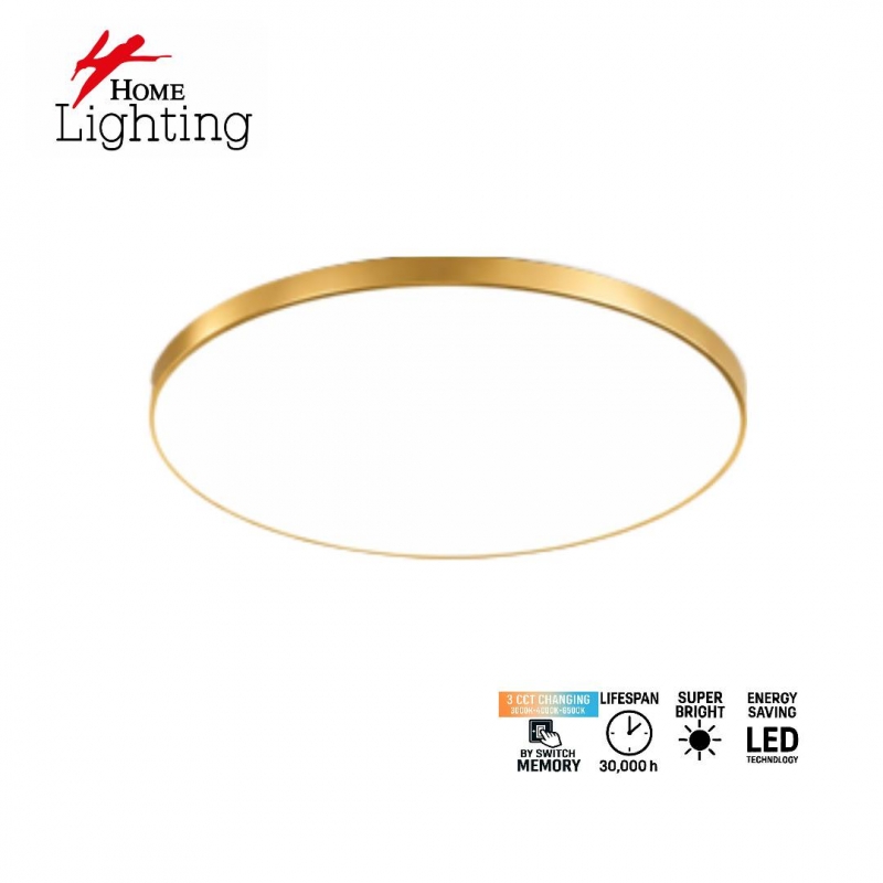 SE LED 36 RONDO GOLD CEILING 36W 3CCT  WITH MEMORY 2 YEARS WARRANTY Α4