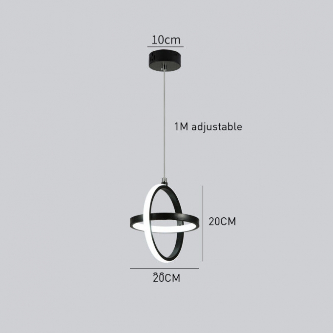 SE LED 20 VETA BLACK PENDANT 24W 3CCT 2 YEARS WARRANTY