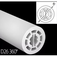 SE-SCT-26 SILICON SOFT TUBE D2,6CM FOR DOUBLE LED STRIP 10W/METER EACH PRICE PER METER SE-SCT-26 SILICON SOFT TUBE D2,6CM FOR DOUBLE LED STRIP 10W/METER EACH PRICE PER METER
