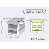 SE-SWL-17 SILICON 1,2*1,2CM WITH LACE 17MM FOR LED STRIP PRICE PER METER