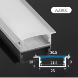 SE-PROL-23 ALUMINIUM PROFILE WITH LACE 2,3*1,0CM PRICE PER METER