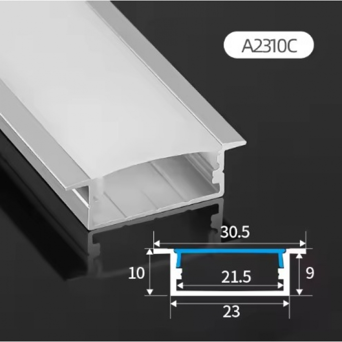 SE-PROL-23 ALUMINIUM PROFILE WITH LACE 2,3*1,0CM PRICE PER METER