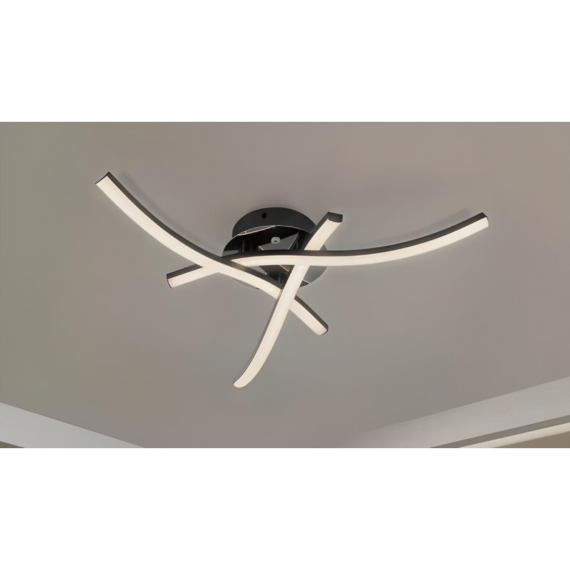SE LED 46 ALORA BLACK CEILING 46x46x8cm 24W 3CCT IP20 2 YEARS WARRANTY SE LED 46 ALORA BLACK CEILING 46x46x8cm 24W 3CCT IP20 2 YEARS WARRANTY