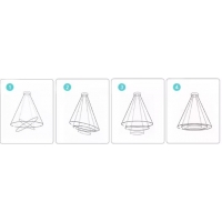 SE LED 60 DAMITA BLACK PENDANT 60x40x20cm 70W 3CCT IP20 2 YEARS WARRANTY SE LED 60 DAMITA BLACK PENDANT 60x40x20cm 70W 3CCT IP20 2 YEARS WARRANTY