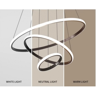 SE LED 60 DAMITA BLACK PENDANT 60-40-20x100cm 70W 3CCT WITH MEMORY IP20 2 YEARS WARRANTY A1