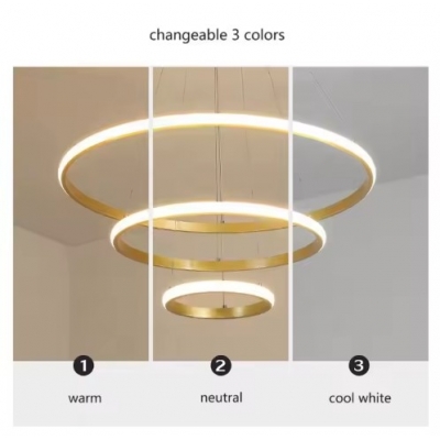 SE LED 60 DAMITA GOLD PENDANT 60x40x20cm 57W 3CCT WITH MEMORY IP20 2 YEARS WARRANTY A1