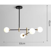 SE21-HA-4 HARUTO BLACK AND GOLD PENDANT OPAL 83x45cm E27*4 MAX 60W IP20 2 YEARS WARRANTY SE21-HA-4 HARUTO BLACK AND GOLD PENDANT OPAL 83x45cm E27*4 MAX 60W IP20 2 YEARS WARRANTY