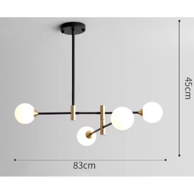 SE21-HA-4 HARUTO BLACK AND GOLD PENDANT OPAL 83x45cm E27*4 MAX 60W IP20 2 YEARS WARRANTY SE21-HA-4 HARUTO BLACK AND GOLD PENDANT OPAL 83x45cm E27*4 MAX 60W IP20 2 YEARS WARRANTY
