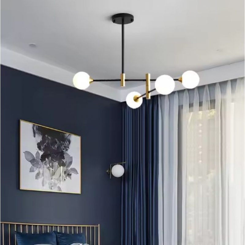 SE21-HA-4 HARUTO BLACK AND GOLD PENDANT OPAL 83x45cm E27*4 MAX 60W IP20 2 YEARS WARRANTY SE21-HA-4 HARUTO BLACK AND GOLD PENDANT OPAL 83x45cm E27*4 MAX 60W IP20 2 YEARS WARRANTY