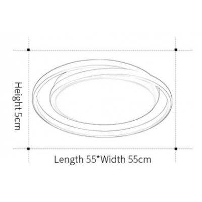 SE LED 48 AKIE BLACK CEILING 47x47x6cm  48W IP20 3CCT WITH MEMORY 2 YEARS WARRANTY Α1