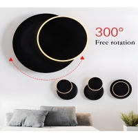 SE LED 25  LONA WALL LAMP BLACK 10*2W 3CCT 25x5cm IP20 220V 2 YEARS WARRANTY Ε2