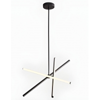 SE LED 50 VAMOS PENDANT BLACK 22W 3CCT 50x50x110cm IP20 220V 2 YEARS WARRANTY Δ2