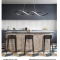 SE LED 95 QUEEN PENDANT BLACK 24W  3CCT 95x8x100cm IP20 220V 2 YEARS WARRANTY Ε2