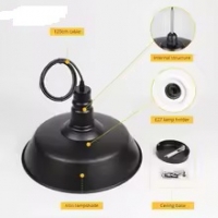 SE21-BL-35 SPACE PENDANT LAMP BLACK E27 35x100cm IP20 220V 2 YEARS WARRANTY Ε2