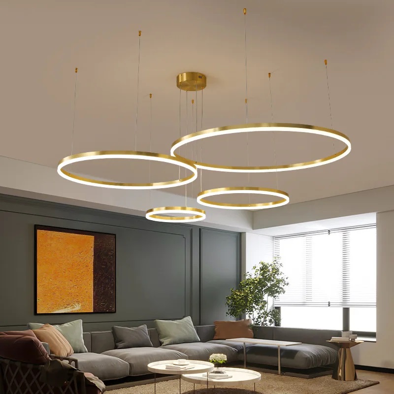 SE LED 4 KANKO PENDANT GOLD 96 3CCT 80x60x40x20cm IP20 220V 2 YEARS WARRANTY Α2