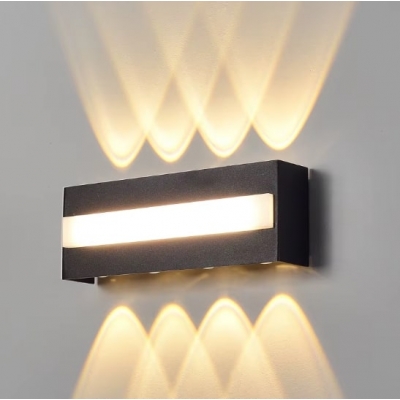 SE LED 105 QUADRA BLACK OUTDOOR WALL LAMP 6+4W 3000K 2 YEARS WARRANTY SE LED 105 QUADRA BLACK OUTDOOR WALL LAMP 6+4W 3000K 2 YEARS WARRANTY