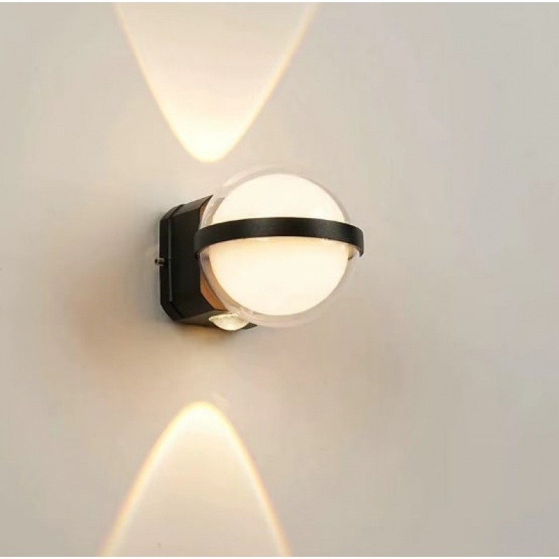 SE LED 105 HALO BLACK OUTDOOR WALL LAMP 10+2W 3000K 2 YEARS WARRANTY SE LED 105 HALO BLACK OUTDOOR WALL LAMP 10+2W 3000K 2 YEARS WARRANTY