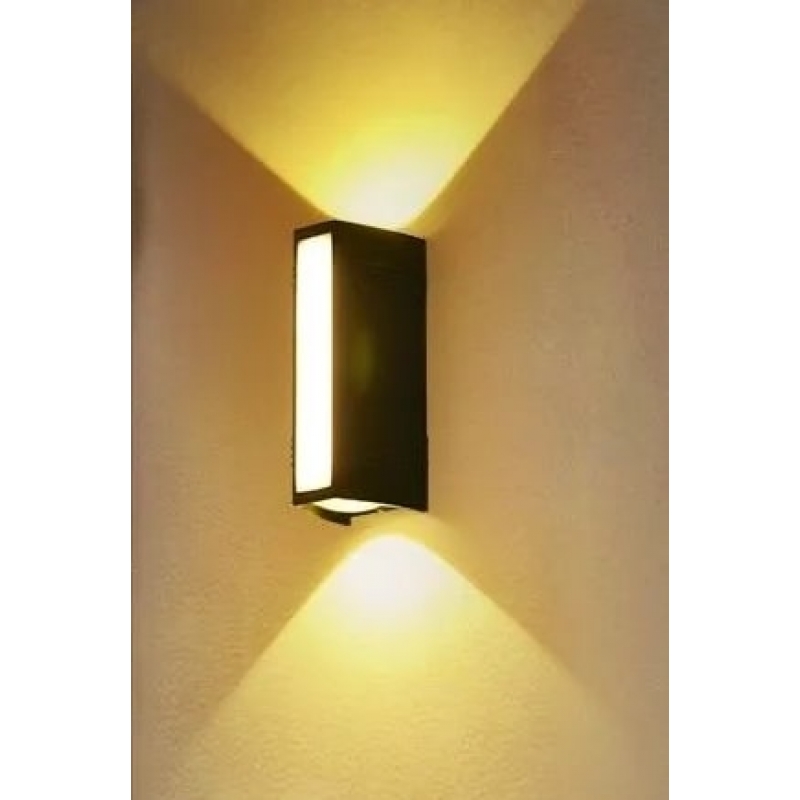 SE LED 155 BRICK S OUTDOOR WALL LAMP BLACK 6+4W 3000K SE LED 155 BRICK S OUTDOOR WALL LAMP BLACK 6+4W 3000K