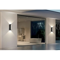 SE LED 155 BRICK S OUTDOOR WALL LAMP BLACK 6+4W 3000K SE LED 155 BRICK S OUTDOOR WALL LAMP BLACK 6+4W 3000K