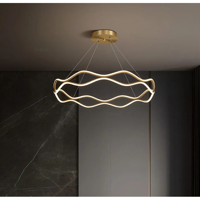 SE LED 60 ABER PENDANT GOLD 62W  3CCT 60x100cm IP20 220V 2 YEARS WARRANTY