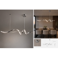 SE LED 100 ONIS CHROME  PENDANT 18W 3CCT 100x22x100cm  IP20  2 YEARS WARRANTY