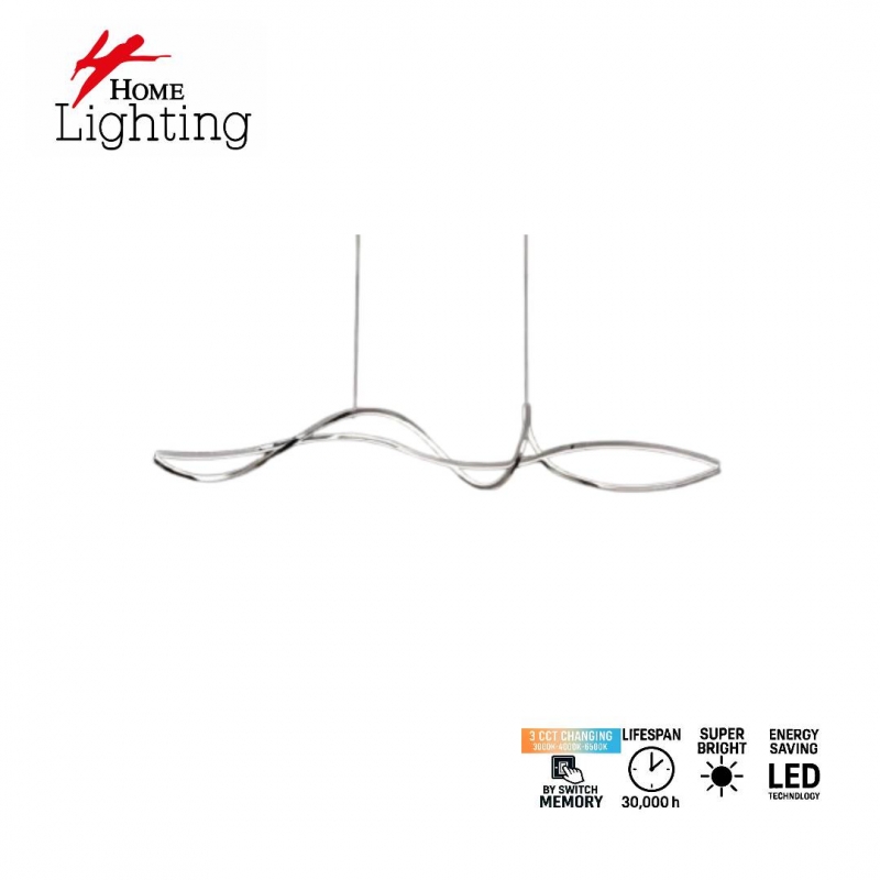 SE LED 100 ONIS CHROME  PENDANT 18W 3CCT 10*2*10cm  IP20  2 YEARS WARRANTY