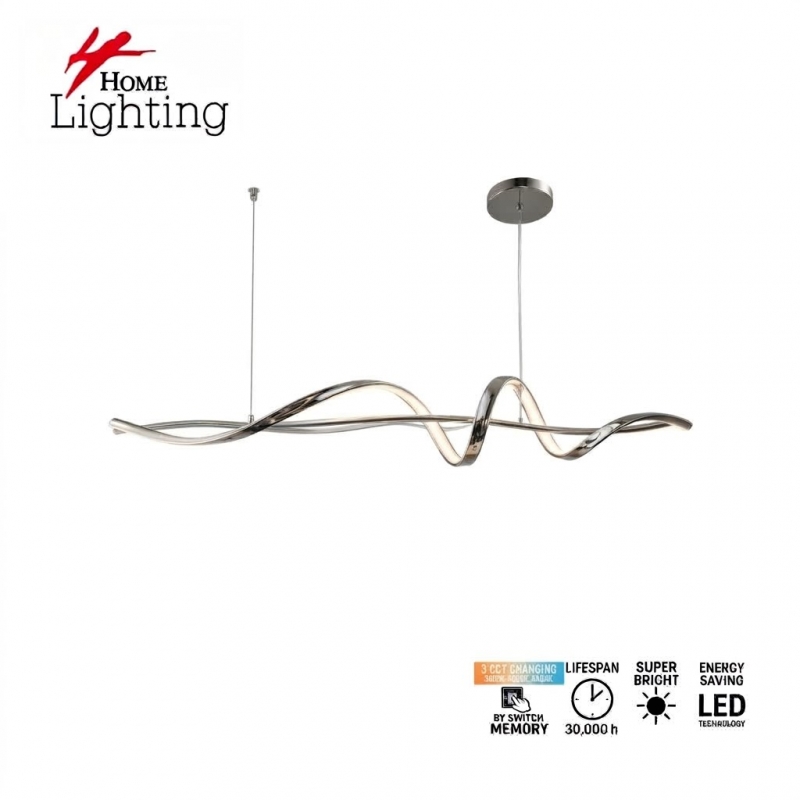 SE LED 100 ONIS CHROME  PENDANT 18W 3CCT 100x22x100cm  IP20  2 YEARS WARRANTY