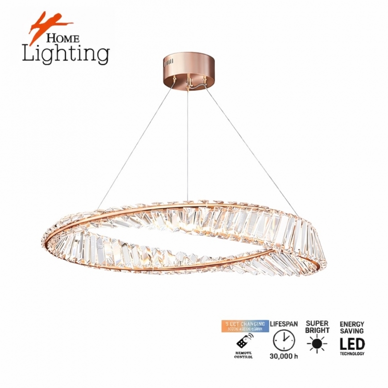 SE LED 80 OVELA PINK GOLD  Φ80cm 3CCT REMOTE CONTROL 2 YEARS WARRANTY