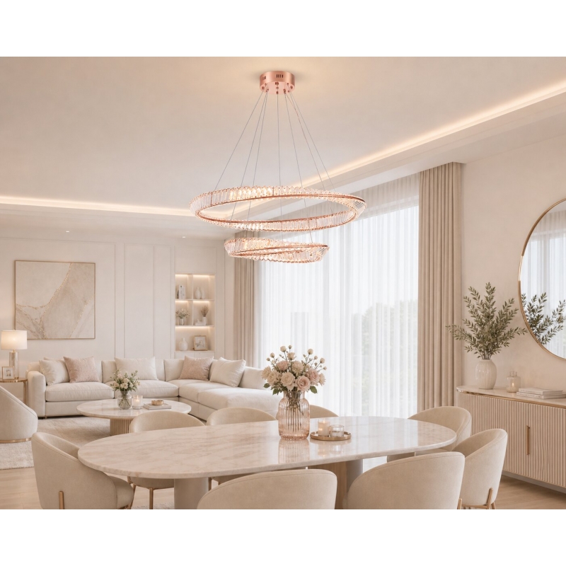 SE LED 60+80 OVELA PINK GOLD Φ60+80cm 3CCT REMOTE CONTROL 2 YEARS WARRANTY SE LED 60+80 OVELA PINK GOLD Φ60+80cm 3CCT REMOTE CONTROL 2 YEARS WARRANTY