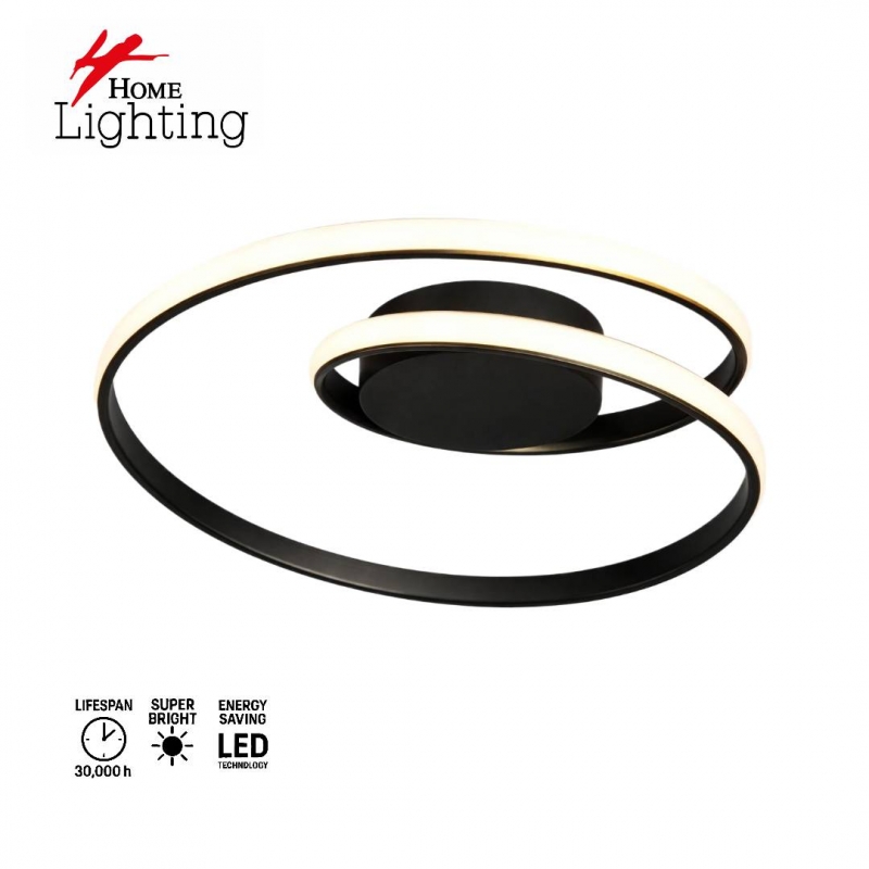 SE LED 50 LICI CEILING BLACK 38W 3CCT 50x9cm IP20 220V 2 YEARS WARRANTY Α1