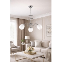 KQ 2221/3 FERROW PENDANT CHROME-OPAL GLASS Ζ3 KQ 2221/3 FERROW PENDANT CHROME-OPAL GLASS Ζ3