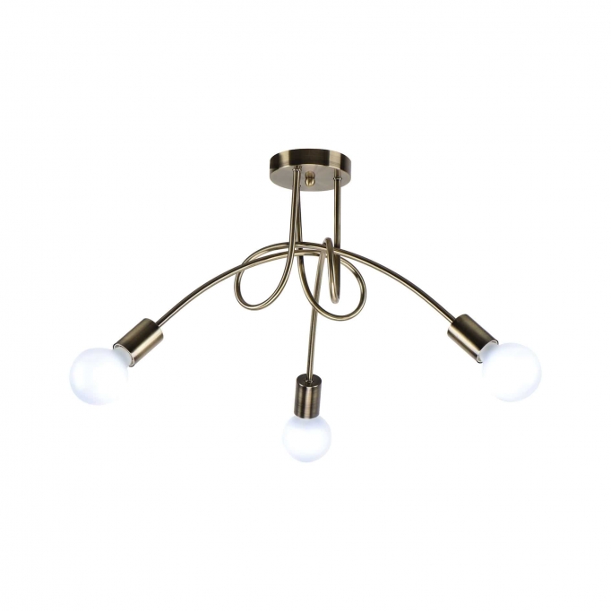 KQ 2627/3 QUIRKY ANTIQUE BRONZE CEILING LAMP Z3