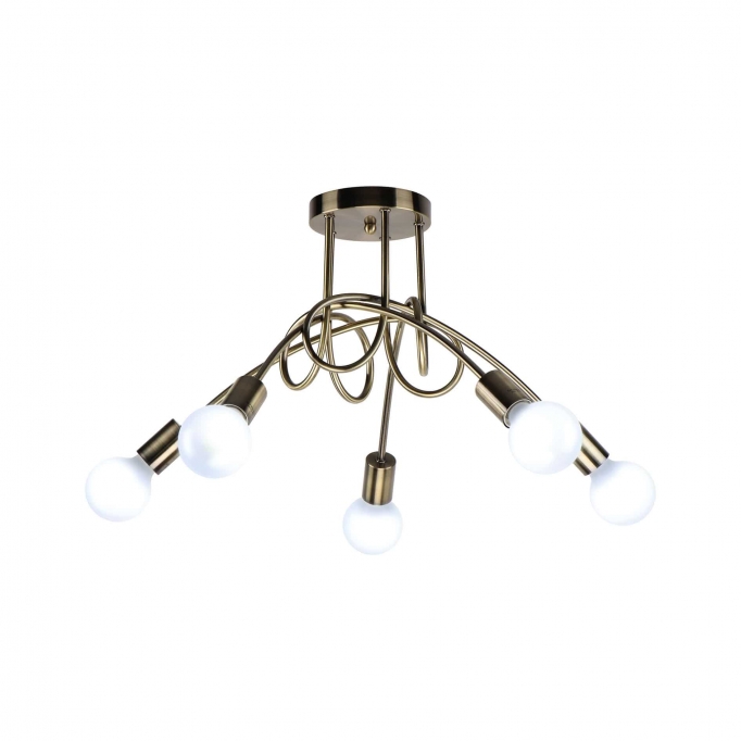 KQ 2627/5 QUIRKY ANTIQUE BRONZE CEILING LAMP Z3