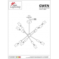 KQ 2629/8 GWEN BLACK PENDANT Δ4
