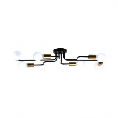 KQ 2633/6 MILES BLACK AND BRASS GOLD CEILING LAMP Δ3 KQ 2633/6 MILES BLACK AND BRASS GOLD CEILING LAMP Δ3