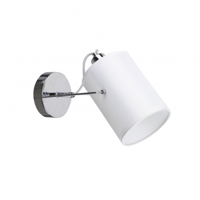 KQ 2654/1 SHIRO CHROME AND WHITE WALL LAMP 1Ε3 KQ 2654/1 SHIRO CHROME AND WHITE WALL LAMP 1Ε3