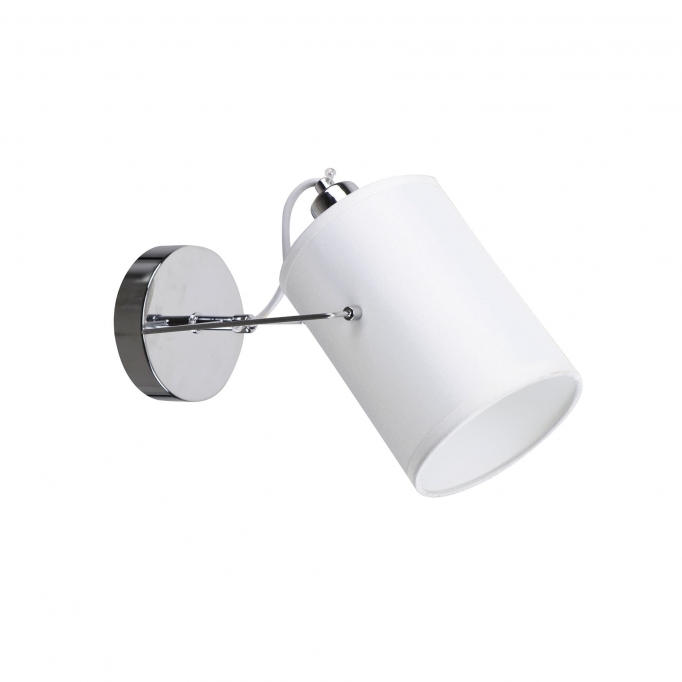 KQ 2654/1 SHIRO CHROME AND WHITE WALL LAMP 1Ε3