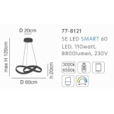 SE LED SMART 60 MILEA PENDANT GOLD MAT Α5