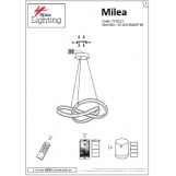 SE LED SMART 60 MILEA PENDANT GOLD MAT Α5