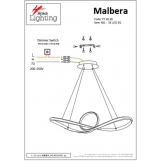 SE LED 81 MALBERA PENDANT CHROME Β5