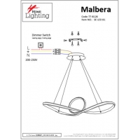 SE LED 81 MALBERA PENDANT CHROME Β5